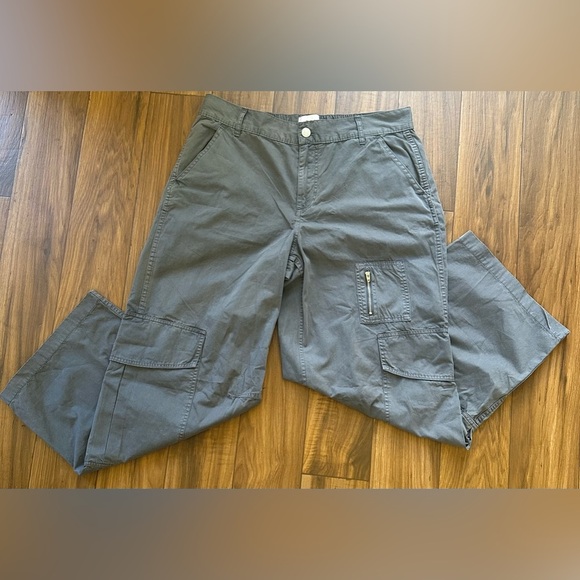 Urban Outfitters BDG Gray High Rise Wide Leg baggy Retro  size 12 Y2K woman’s - Picture 9 of 10